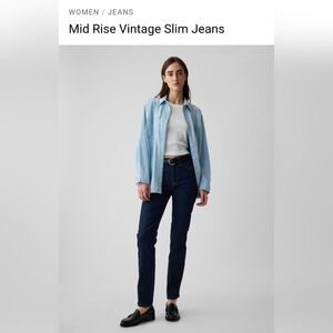 Womens Vinatge Slim GAP jeans, NWT